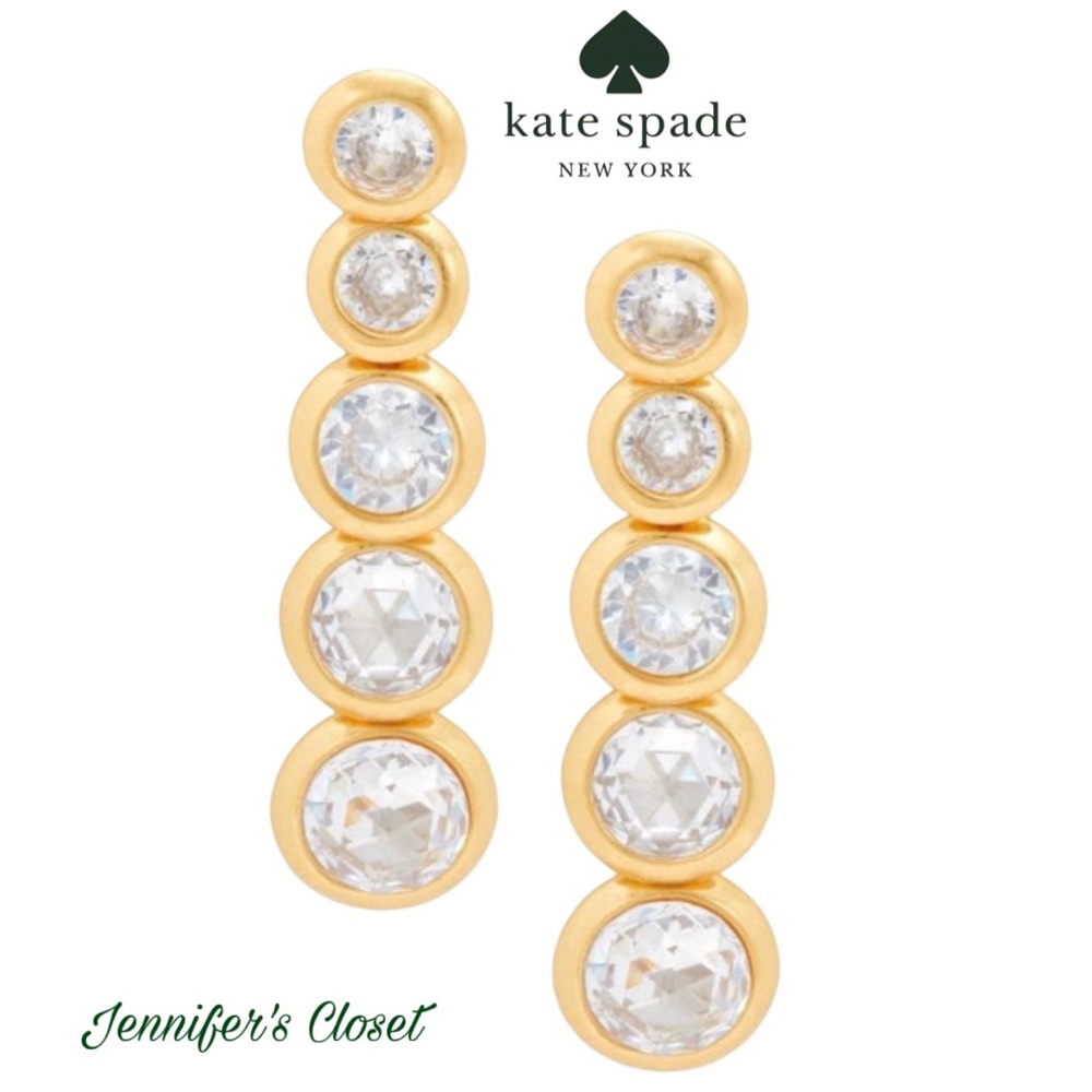 Kate Spade Crystal Linear Earrings